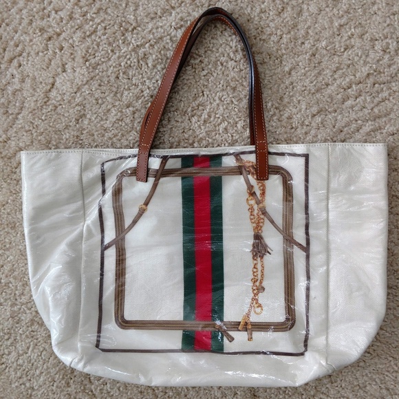 gucci plastic tote